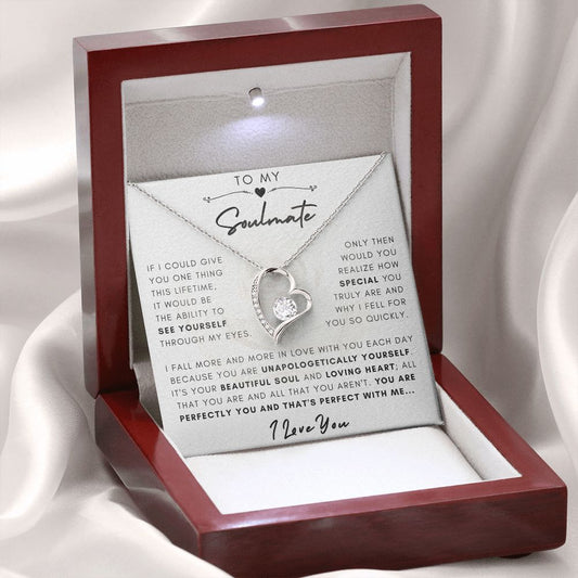 To My Soulmate - If I Could Give You One Thing | Forever Love Necklace - Soul Spoken Gifts